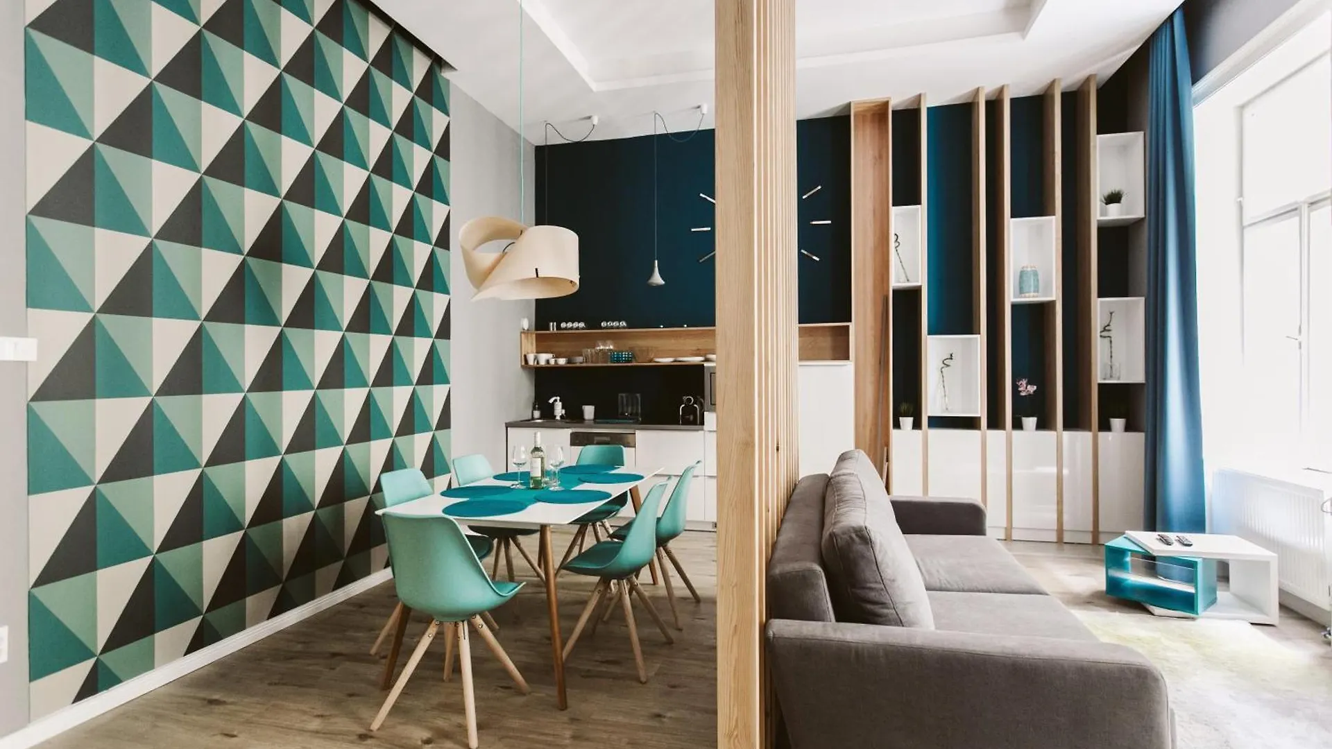 Turquoise Harmony In The Heart Of The City Budapest